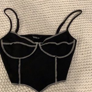 Black crop top from Shein size small